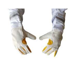 OZ ARMOUR Beekeeping Gloves Cowhide Beekeeper Gauntlets (Large)