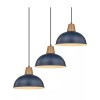 FEMILA 3 Pack Pendant Lights Black Hammered Metal Finish 10.2"