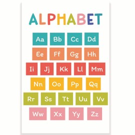 Printlabz Alphabet Classroom Poster - Learning The ABCs - Upper Case and Lower Case Letters - 12 x 18 Inch - Classroom Decor - Classroom Must Haves - Back To School Decor - CPS0162
