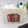 Large 'Red Accordion' Canvas Organiser/Storage Bag (OR00033214)