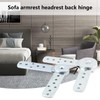 Ouitble Hinges, Pack of 2 Furniture Hinges, Adjustable Angle Hinge,