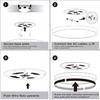 LED Flush Mount Ceiling Light Fixture, Dustproof LED Ceiling Light