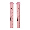 HugeDE 2 Pcs 15cm Pink Transparent Plastic Cat Paw Straight