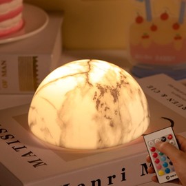 ONIYSA Kids Night Light, Christmas Decorations Light, 3 Light Modes Wall Light USB Charging Remote Control, Tap Control Baby Night Light Lamp, 17 LED Lights Silicone Cute Night Light for Kids