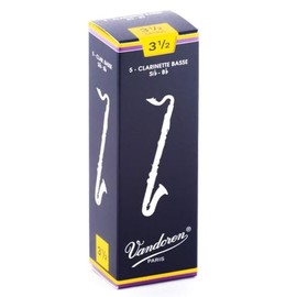 Vandoren Traditional Bass clarinet saxophone reeds, box of 5 - Strength 3,5