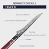 MITSUMOTO SAKARI Japanese Boning Knife, Hand-Forged Damascus Kitchen Knives