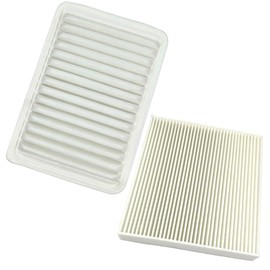 Engine & Cabin Air Filter Set Replacement for Toyota 4 cylinders Camry 2007-2017 Venza 2009-2016 Replace 17801-0H050 87139-07010