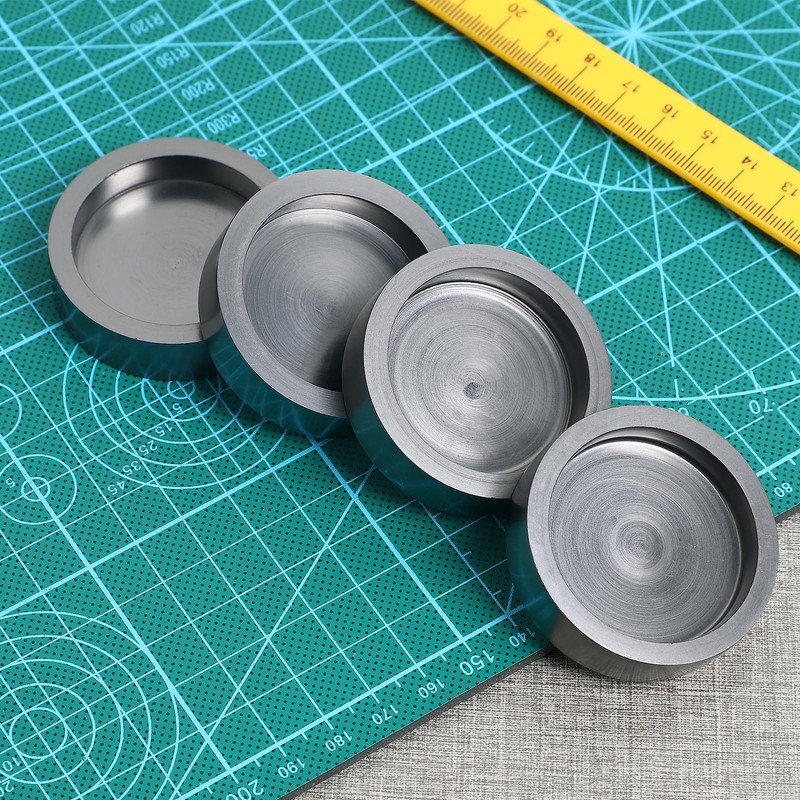 DOITOOL 4pcs Graphite Tank DIY Ingot Molds Graphite Casting Mold