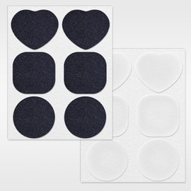 Heavy Duty Repair Patch Kit for Bounce House, Fabric, Tent, Canvas, Canopy, Pool Floats, RV Awning, Boat Covers, Waterproof, Clear and Black, 12PCS