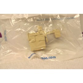 Leviton 40735-RWI Quickport RCA-110 Left Audio Connector *New SEALED* Ivory