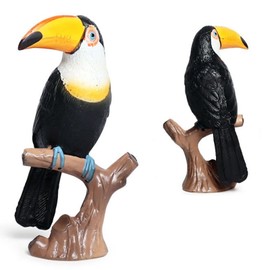 JTLB Vivid Lifelike Kids Wild Animal Toucan Model Plastic Simulated Toy