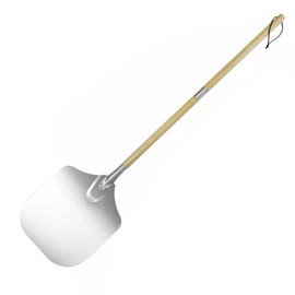 Metal Pizza Peel 35 inch Stainless Steel Pizza Spatula Paddle with Detachable Wood Handle Easy Storage Pizza Oven Accessories for Baking and Gifting (Extendable Pizza Peel)