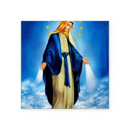 CafePress Milagrosawoodcafep Square Sticker (10 Pack)