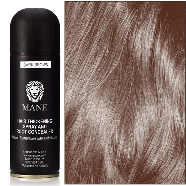Mane Hair Thickener Direct from the Manufacturer for hair loss and thinning hair Dark Brown