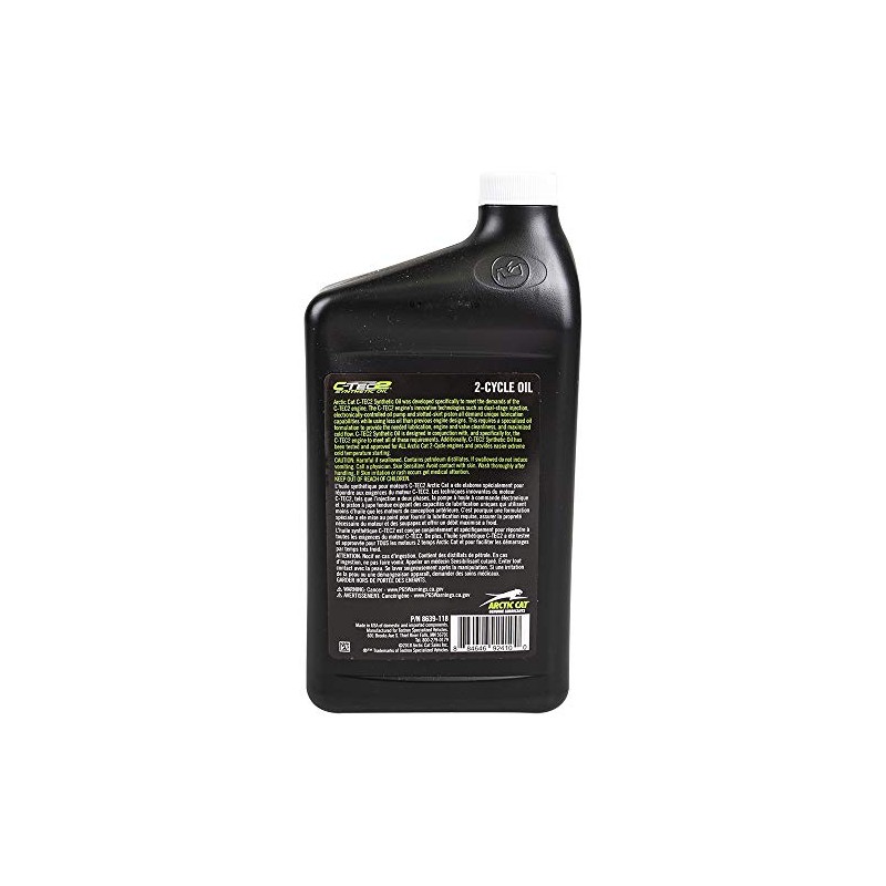 Arctic Cat New OEM 2-Cycle C-TEC2 Synthetic Injection Oil 1-quart,