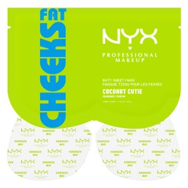 NYX Professional Makeup Fat Cheeks Butt Mask, Maschera Glutei, Infusa Con Olio di Jojoba e Olio di Avocado, Arricchita con Aroma di Cocco e Pesca, Fat Cheeks Butt Mask