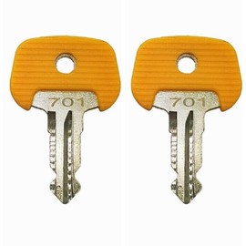 5 Stück Ersatz-Zündschlüssel 701 gelber Schlüssel passend für Jungheinrich Gabelstapler Ant Stapler BT Komatsu Tcm Mic 28520480