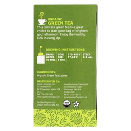 Equal Exchange - Organic Small Farmers Big Change Green Tea - 20 Tea Bags