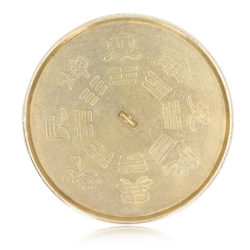 Feng Shui Brass Concave Bagua Mirror Good Luck Anti Rust