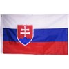 3x5 Embroidered Slovakia Country Double Sided 220D Nylon Flag 3'x5'
