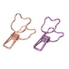 100Pcs Bear Binder Clamps Cute Shape Strong Clamping Sturdy Metal