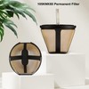 Replacement for CE250 CE251 Coffee Permanent Gold Tone Filter, Compatible