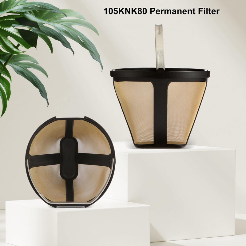 Replacement for CE250 CE251 Coffee Permanent Gold Tone Filter, Compatible