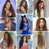 8 Packs Blue Goddess Faux Locs Crochet Hair for Black