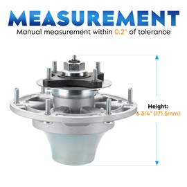 Spindle Assembly for John Deere 1505 1550 1570 1575 1580 2032R 2036R 2038R 2305 3033R 3038R 3039R 3045R 3046R 3120 3320 3520 3720 777 797 997R, TCA24881, TCA51058