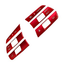 TOTMOX Steering Wheel Button Switch Cover Trims, Compatible with Honda 11th Gen Civic Touring Sedan Sport Touring Hatchback 2022