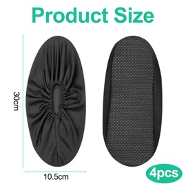 Maxentico 4 Pairs of Shoe Covers, Overshoes, Breathable Washable Shoe Covers, Shoe Covers, Shoe Covers, Shoe Covers, Reusable Shoe Covers, Non-Slip Shoe Covers