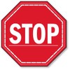 Stop Sign Stiker Decal for Office & Business Walls, Doors,