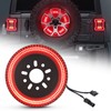 CAFOPAR 3-Side Spare Tire Brake Light Fit for Jeep Wrangler