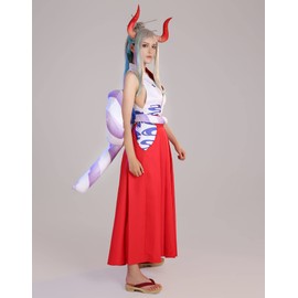 haikyuu Women Anime kimono Vest and Pants Set Cosplay Costume with Waist Rope and Headdress (medium)
