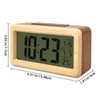 everwood Wooden Digital Battery Operated Alarm Clocks for Bedrooms, Beside,