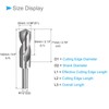 CoCud Shrink Drill Bit 25mm Cutting Edge 12.7mm Shank High