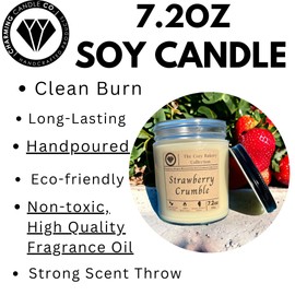 Cozy Bakery Collection: Homemade 100% Soy Candles | 10 + Scents | Clean Burning | Toxin Free (Sugar Cookie)