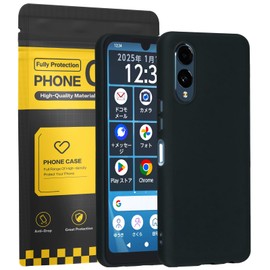 Arrows We2 Case, Arrows We2 F-52E FCG02 Case, Black, Shockproof, Drop Proof, Anti-Fingerprint, TPU Material, Minimalist, Strap Hole, Wireless Charging, Compatible with Arrows We2 F-52E Cover, Color: