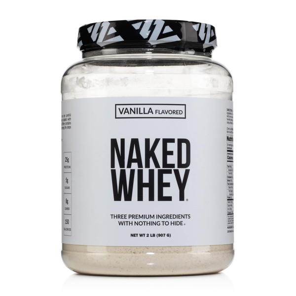 NAKED Whey Vanilla Protein Powder - Only 3 Ingredients -