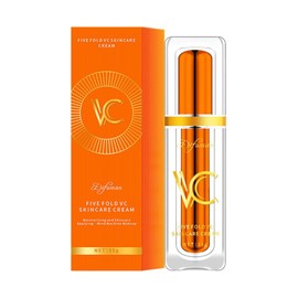 PYDINU Five Vitamin C Tone-Up Cream, NEW Lightweight Long Lasting Hydrating Skincare Makeup Cream, Face Daily Moisturizer for All Skin Types (1PC)