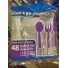 party! heavy duty plastic cutlery 48 count