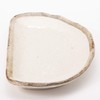 Mino Ware K51228 Shirokaratsu Half Moon Plate
