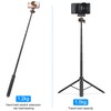 Camera Tripod, 13.7in to 55.7in Lightweight Extendable Selfie Stick Tripod