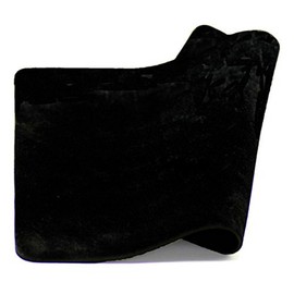 Berocia Professional Card Mat Poker Pad Magic Props, Close-up Pad with Thicked Exquisite Velvet Surface (Black 16.5*12.5 inch)