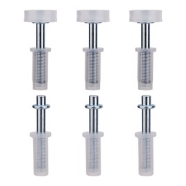 BOXOB 6 Pcs Bi-Fold Door Top Roller Guide Wheel and Top Pivot, Spring Loaded Bifold Closet Door Hardware Kit for Folding Pocket Doors Barn Doors & Sliding Cabinet Repair Replacement