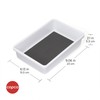 Copco Basics Drawer Organizer, 9.06 x 6.13 x 2.1-Inches, White/Charcoal