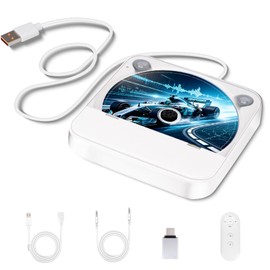 Austepax External Portable CD Player for Car Plug and Play with USB & AUX