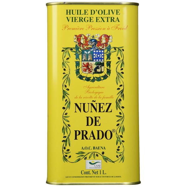 Nunez De Prado Extra Virgin Olive Oil Tin, 33.8 Ounce