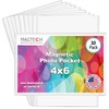 Magtech Magnetic Pocket Picture Frame, White, Holds 4 x 6