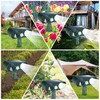 4 Pcs Solar Ultrasonic Animal Repellent Outdoor,Deer Repellent Cat Repeller
